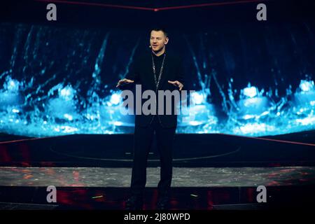 Turin, Italien, 11/05/2022, Alessandro Catelan während des Eurvision Song Contest 2022, zweites Halbfinale - Generalprobe am 11. Mai 2022 im Pala Olimpico in Turin, Italien. Foto Nderim Kaceli Stockfoto