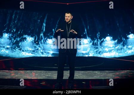 Turin, Italien, 11/05/2022, Alessandro Catelan während des Eurvision Song Contest 2022, zweites Halbfinale - Generalprobe am 11. Mai 2022 im Pala Olimpico in Turin, Italien. Foto Nderim Kaceli Stockfoto