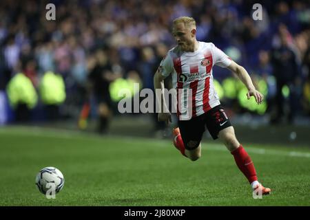 SHEFFIELD, GROSSBRITANNIEN. MAI 9. Alex Pritchard von Sunderland von Sunderland während des Halbfinales 2. der Sky Bet League 1Play zwischen Sheffield Wednesday und Sunderland in Hillsborough, Sheffield, am Montag, den 9.. Mai 2022. (Kredit: Mark Fletcher | MI News) Kredit: MI Nachrichten & Sport /Alamy Live News Stockfoto