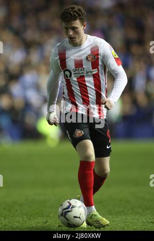 SHEFFIELD, GROSSBRITANNIEN. MAI 9. Nathan Broadhead von Sunderland bei der Sky Bet League 1Play beim Halbfinale 2. zwischen Sheffield Wednesday und Sunderland in Hillsborough, Sheffield, am Montag, 9.. Mai 2022. (Kredit: Mark Fletcher | MI News) Kredit: MI Nachrichten & Sport /Alamy Live News Stockfoto