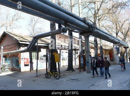 Die lebendige Kunstzone 798 in Chaoyang, Peking, China. Stockfoto