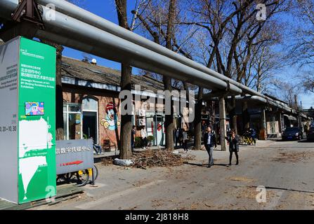 Die lebendige Kunstzone 798 in Chaoyang, Peking, China. Stockfoto