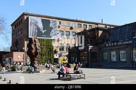 Die lebendige Kunstzone 798 in Chaoyang, Peking, China. Stockfoto