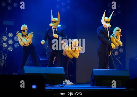 Turin, Italien. 11.. Mai 2022. Turin, 11. Mai 2022, ItalienEurovision Village, Parco del Valentino Gruppen, die sie vertreten: Frankreich, Norvway, Ukraine beim Eurovision Song Contest 2022 Subwoolfer (Norwegen) Credit: Independent Photo Agency/Alamy Live News Stockfoto