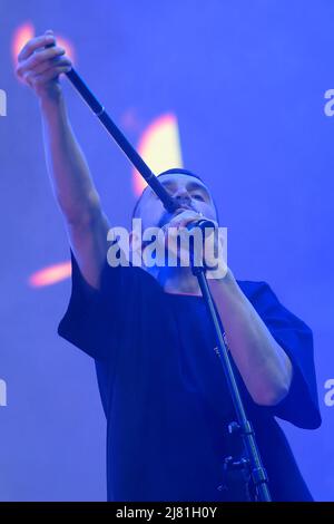 Turin, Italien. 11.. Mai 2022. Turin, 11. Mai 2022, ItalienEurovision Village, Parco del Valentino Gruppen, die sie vertreten: Frankreich, Norvway, Ukraine beim Eurovision Song Contest 2022 Kalush Orchestra (Ukraine) Credit: Independent Photo Agency/Alamy Live News Stockfoto