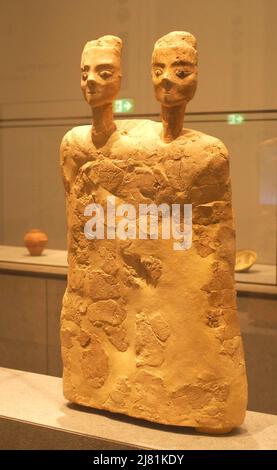 Statue im Louvre, Saadiyat Island, Abu Dhabi, Vereinigte Arabische Emirate Stockfoto