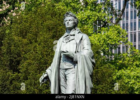 Friedrich-Schiller-Denkmal, Taunusanlage, Frankfurt am Main, Hessen, Deutschland Stockfoto