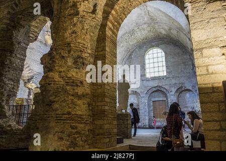 Frankreich. Paris (75) 5. Bezirk. Cluny Museum, Nationalmuseum des Mittelalters (Restaurierung und neue Empfangsbereiche: Paul Barnaud und Bernard Desmo Stockfoto