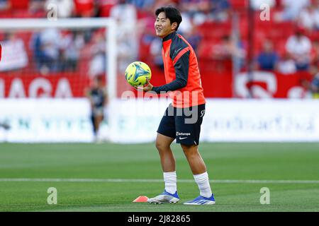 Sevilla, Spanien. 11.. Mai 2022. Kang-in Lee von RCD Mallorca während des La Liga-Spiels zwischen dem FC Sevilla und der RCD Mallorca spielte am 11. Mai 2022 im Sanchez Pizjuan Stadium in Sevilla, Spanien. (Foto von Antonio Pozo/PRESSINPHOTO) Quelle: PRESSINPHOTO SPORTS AGENCY/Alamy Live News Stockfoto