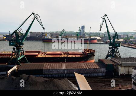 Kohlehafen an der ostsee in Gdynia polen Stockfoto