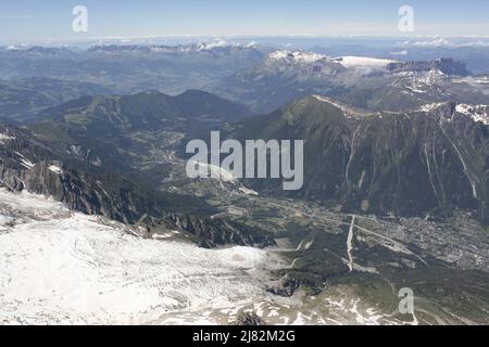 Vallée de Chamonix en été Stockfoto