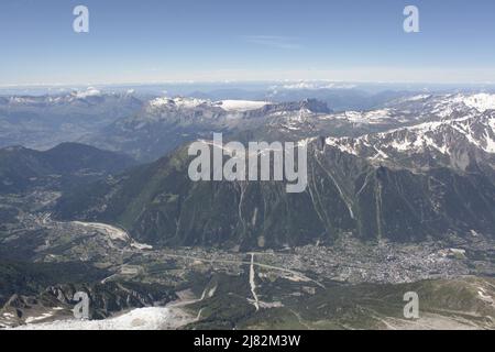 Vallée de Chamonix en été Stockfoto