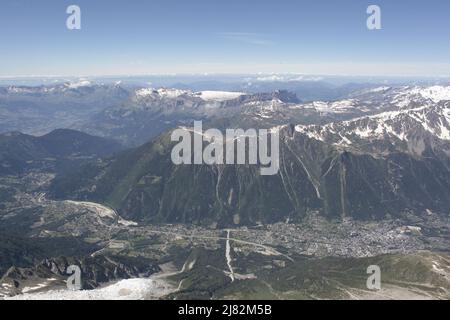 Vallée de Chamonix en été Stockfoto