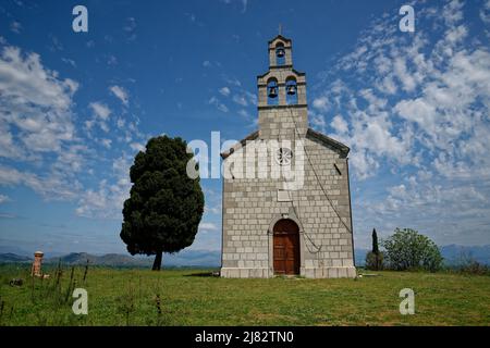 Vranjina Kloster am Skadar See auch bekannt als Shkodra See, Montenegro. In der Nähe der Grenze zu Albanien. Stockfoto