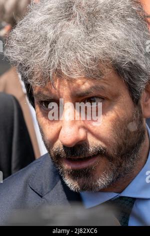 Neapel, Italien. 12.. Mai 2022. Roberto Fico, Präsident der Abgeordnetenkammer. Kredit: Unabhängige Fotoagentur/Alamy Live Nachrichten Stockfoto