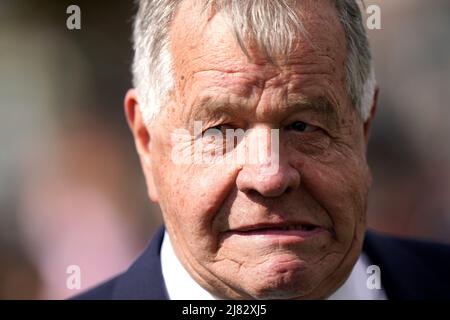 Trainer Sir Michael Stoute während des zweiten Tages des Dante Festival 2022 auf der Rennbahn in York. Bilddatum: Donnerstag, 12. Mai 2021. Stockfoto