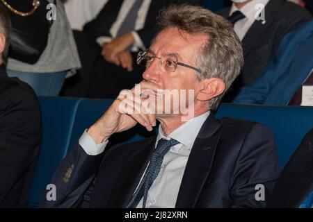 Neapel, Italien. 12.. Mai 2022. Gaetano Manfredi bei der „South Cohesion“ Public Assembly, die von der Industriellen Union von Neapel organisiert wurde. Kredit: Unabhängige Fotoagentur/Alamy Live Nachrichten Stockfoto