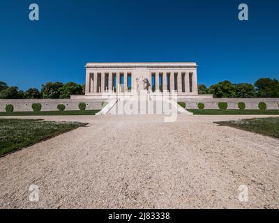 Das Bild zeigt das Denkmal der amerikanischen Armee des Ersten Weltkriegs für all jene Soldaten, die an den verschiedenen Schlachten der Aisne-Marne-Offensive von 1918 teilgenommen haben Stockfoto