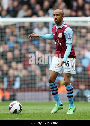 13. April 2013 - Fußball - Barclays Premiership Fußball - Aston Villa Vs. Fulham - Fabian Delph von Aston Villa. - Foto: Paul Roberts / Pathos. Stockfoto