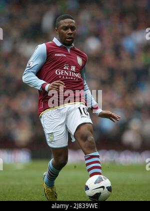 13. April 2013 - Fußball - Barclays Premiership Fußball - Aston Villa Vs. Fulham - Charles N'Zogbia von Aston Villa. - Foto: Paul Roberts / Pathos. Stockfoto