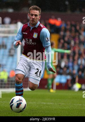 13. April 2013 - Fußball - Barclays Premiership Fußball - Aston Villa Vs. Fulham - Andreas Weimann von der Aston Villa. - Foto: Paul Roberts / Pathos. Stockfoto