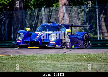 Imola, Italien - 12/05/2022, 10 CLOET Tom (bel), LLOVERAS Xavier (Spa), VAN BERLO Glen (nld), Eurointernational, Ligier JS P320 - Nissan, Aktion während der 4 Stunden von Imola 2022, 2. Lauf der 2022 European Le Mans Series auf dem Imola Circuit vom 12. Bis 15. Mai in Imola, Italien - Foto Paulo Maria / DPPI Stockfoto