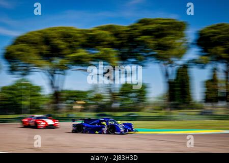 Imola, Italien - 12/05/2022, 10 CLOET Tom (bel), LLOVERAS Xavier (Spa), VAN BERLO Glen (nld), Eurointernational, Ligier JS P320 - Nissan, Aktion während der 4 Stunden von Imola 2022, 2. Lauf der 2022 European Le Mans Series auf dem Imola Circuit vom 12. Bis 15. Mai in Imola, Italien - Foto Paulo Maria / DPPI Stockfoto