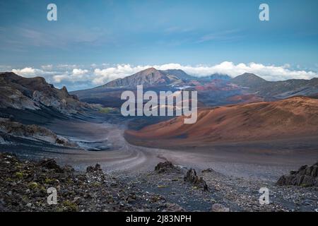 Haleakala-Nationalpark, Vulkanlandschaft, Maui, Hawaii, USA Stockfoto