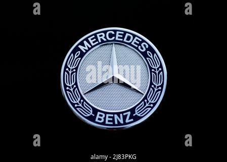 Automarke der Firma Mercedes Benz, Bayern, Deutschland Stockfoto