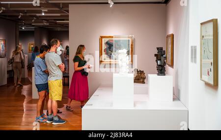 Besucher im Museum, Kunst, Kunsthaus Zürich, Zürich, Schweiz Stockfoto