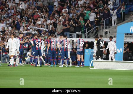 Madrid, Spanien, Mai 12. 2022. Pasillo während Real Madrid und Levante im Santiago Bernabeu Stadion am 12. 2022. Mai. (Edward F. Peters) Stockfoto