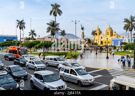 Plaza De Armas, Trujillo, Region La Libertad, Peru. Stockfoto