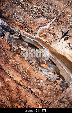 Hintergrund oder Textur abstraktes Detail auf dem polierten Stein Stockfoto