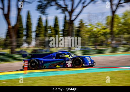 10 CLOET Tom (bel), LLOVERAS Xavier (Spa), VAN BERLO Glen (nld), Eurointernational, Ligier JS P320 - Nissan, Aktion während der 4 Stunden von Imola 2022, 2. Lauf der European Le Mans Series 2022 auf dem Imola Circuit vom 12. Bis 15. Mai in Imola, Italien - Foto: Paulo Maria/DPPI/LiveMedia Stockfoto