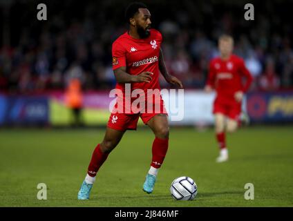 Ashley Hemmings von Kidderminster Harriers während des National League North-Spiels im Aggborough Stadium, Kidderminster. Bilddatum: Donnerstag, 12. Mai 2021. Stockfoto