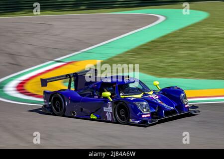 10 CLOET Tom (bel), LLOVERAS Xavier (Spa), VAN BERLO Glen (nld), Eurointernational, Ligier JS P320 - Nissan, Aktion während der 4 Stunden von Imola 2022, 2. Lauf der European Le Mans Series 2022 auf dem Imola Circuit vom 12. Bis 15. Mai in Imola, Italien - Foto: Paulo Maria/DPPI/LiveMedia Stockfoto