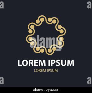 Kreuz Symbol Gold Logo Vorlage, Medical Center Logo, Business-Logo Stock Vektor