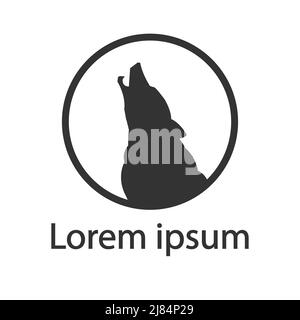 Wolf Logo Vorlage,Design Element.Vektor Illustrator Stock Vektor