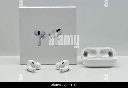 Air Pods Pro von Apple Inc. Entwickelt Stockfoto