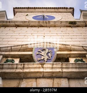 Details der alten City Gate in Cres (Kroatien) Stockfoto