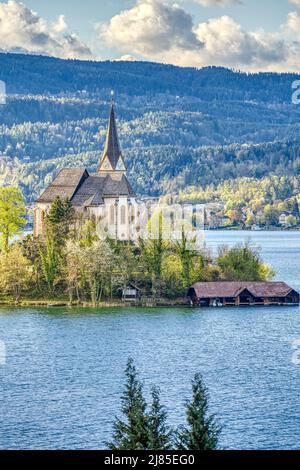 Maria Worth, Österreich, HDR-Bild Stockfoto