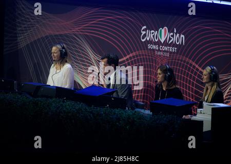 Turin, Italien. 12.. Mai 2022. Der Leiter des Eurovision Song Contest beim Eurvision Song Contest 2022, dem zweiten Halbfinale am 12. Mai 2022 in Pala Olimpico in Turin, Italien. Foto Nderim Kaceli Kredit: Unabhängige Fotoagentur/Alamy Live Nachrichten Stockfoto