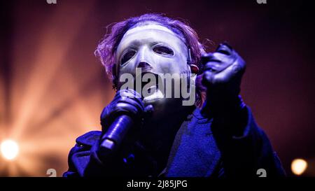 Slipknot-Frontmann Corey Taylor spielt live auf der Bühne in Oslo, Norwegen Stockfoto