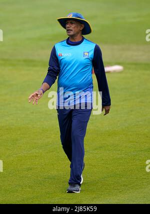 Ruwan Kalpage, Trainer der Sri Lanka Development Squad, während des ersten Tages der Sri Lanka Development XI Tour of England beim Ageas Bowl in Southampton. Stockfoto