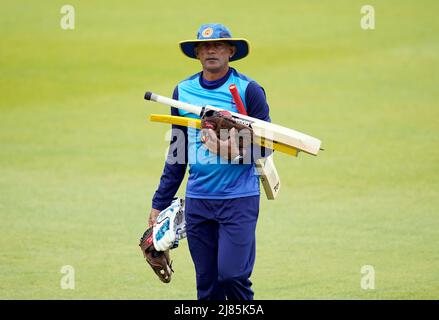 Ruwan Kalpage, Trainer der Sri Lanka Development Squad, während des ersten Tages der Sri Lanka Development XI Tour of England beim Ageas Bowl in Southampton. Stockfoto