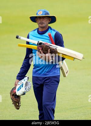 Ruwan Kalpage, Trainer der Sri Lanka Development Squad, während des ersten Tages der Sri Lanka Development XI Tour of England beim Ageas Bowl in Southampton. Stockfoto