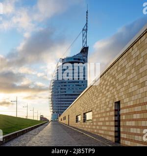Bremerhaven, Bremen, Deutschland - 16. Juli 2017: Sail City Hotel in Bremerhaven, ein Atlantic Hotel Stockfoto