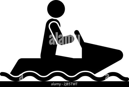 Rechteck Schaltfläche Symbol Schnee Motorrad. Button Banner Rechteckiges Badge-Interface für Anwendungsdarstellung auf neomorphem Stil auf weißem Hintergrund Stock Vektor