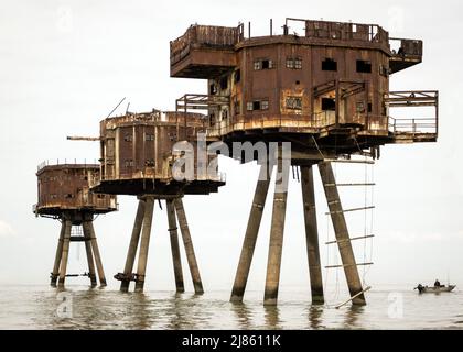 Red Sands Forts in der Themse Mündung Stockfoto