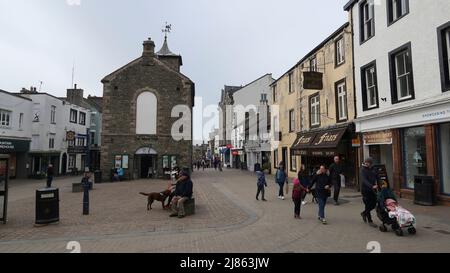 Main Street Keswick Lake District Cumbria Stockfoto